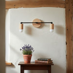 Charger l&#39;image dans la visionneuse de galerie, Mobilux Line Wood and Vanity Light - Bohemian Bathroom Lighting Fixture
