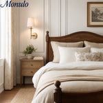 Load image into Gallery viewer, Rowan Classic Linen Wall Sconce - Brass Light With Fabric Drum Shade