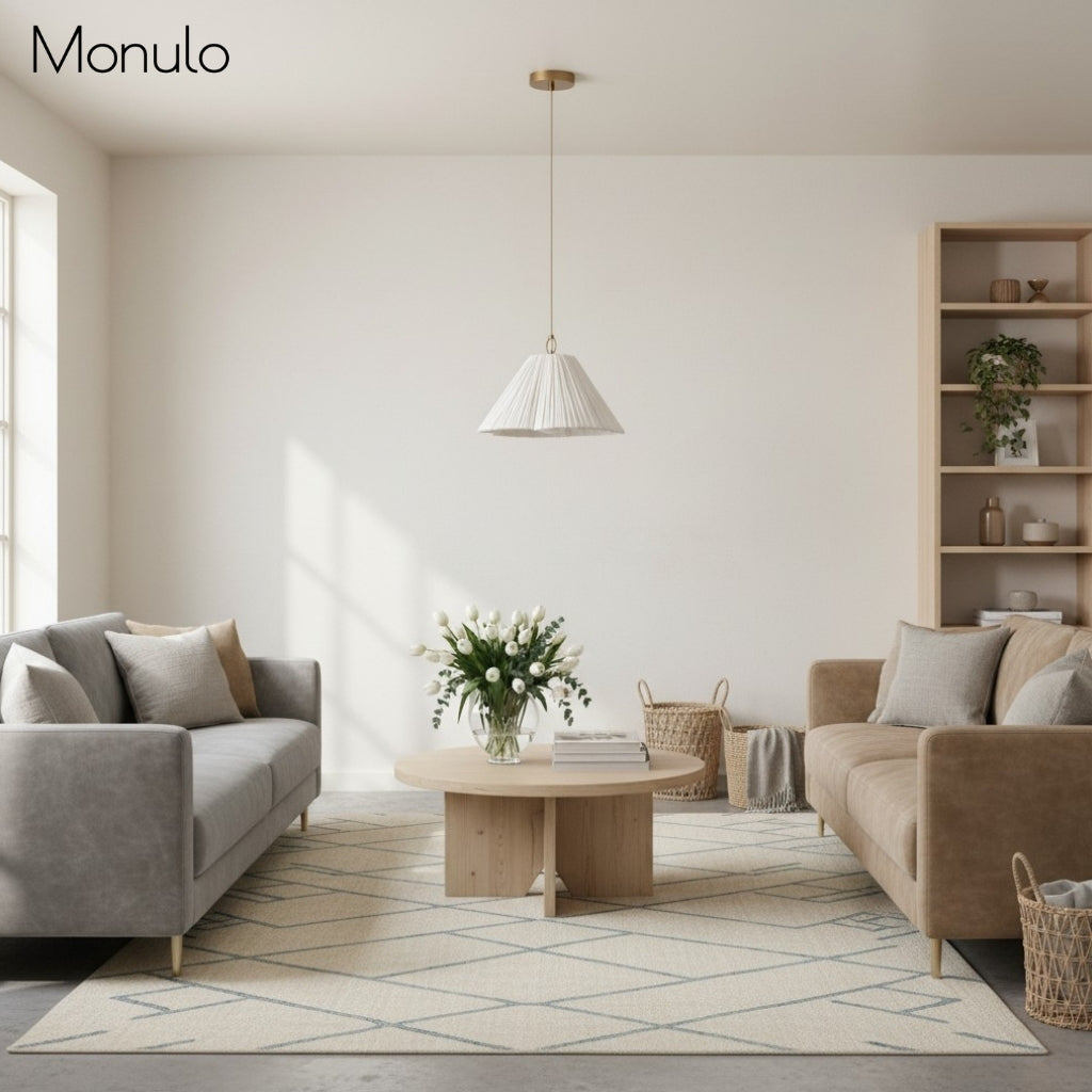 Luminella Scalloped Pendant Light — Modern Statement Designer Ceiling Light for Dining Room