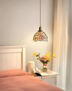Bild in Gallery-Viewer laden, Brass Stained Glass Plug-In Pendant