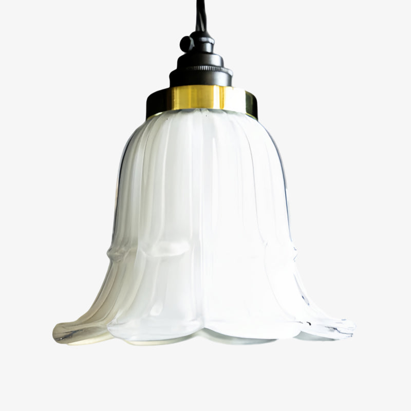 Suspension en Verre Classique Solmira - Lampe Suspendue Décorative Facile à Installer pour Salon et Entrée