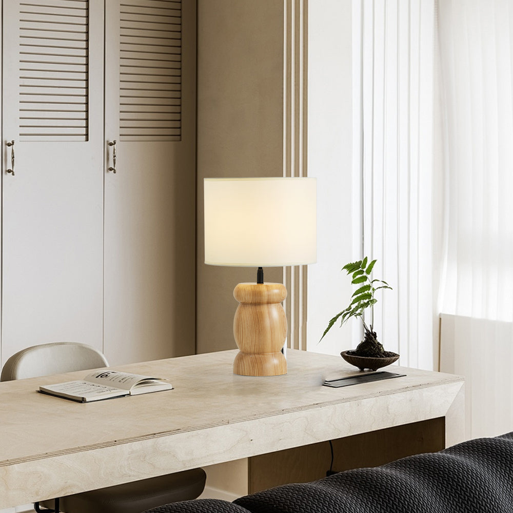 Lámpara de Mesa Pebble de Madera