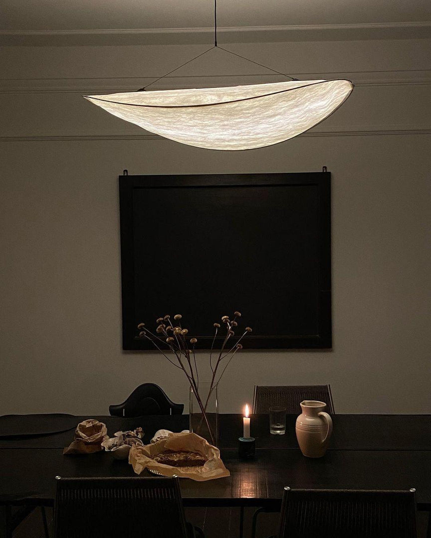 Cloudlike Mulberry Silk Plug-In Pendant Light