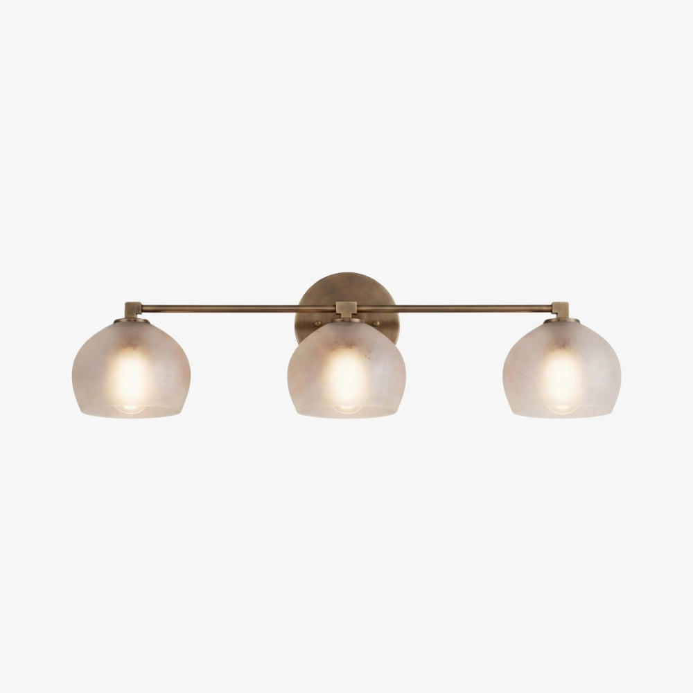 Auruca Globe Wall Light Bellflower Inspired Shape - Minimalist Metal Glass Sconce for Living Room