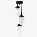 Charger l&#39;image dans la visionneuse de galerie, Tierlux Glass Pendant Light - Art Deco Globe Design
