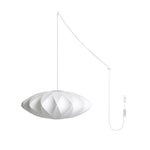Bild in Gallery-Viewer laden, White Geometric Wire Swag Pendant Light