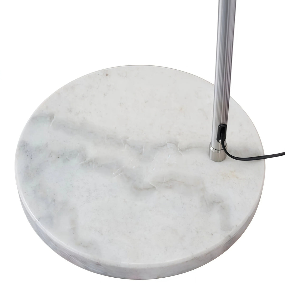 Afterglow Sunset Curved Floor Lamp - Vintage Glass Shade for Bedroom