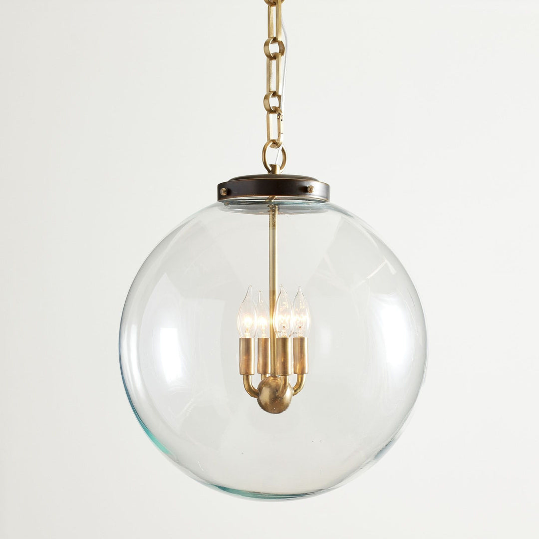 Sterling Minimalist Glass Pendant Collection - Vintage Brass Lighting Design
