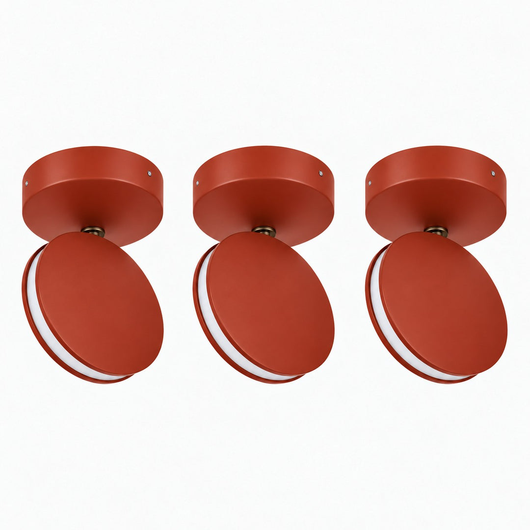 Terracotta SPECTRA set of 3 LED ceiling and wall lights