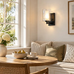 Charger l'image dans la visionneuse de galerie, Double Glass Sconces, Set of 2 with three finishes and layered glass - New2609-1024570 interior scene