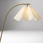 Load image into Gallery viewer, Oslan Scalloped Shade Floor Lamp - Modern Lighting with Arched Base
