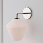 Load image into Gallery viewer, Merin Sculptural Glass Wall Lamp – Geometric Modern Wall Sconce for Bedrooms &amp; Hallways
