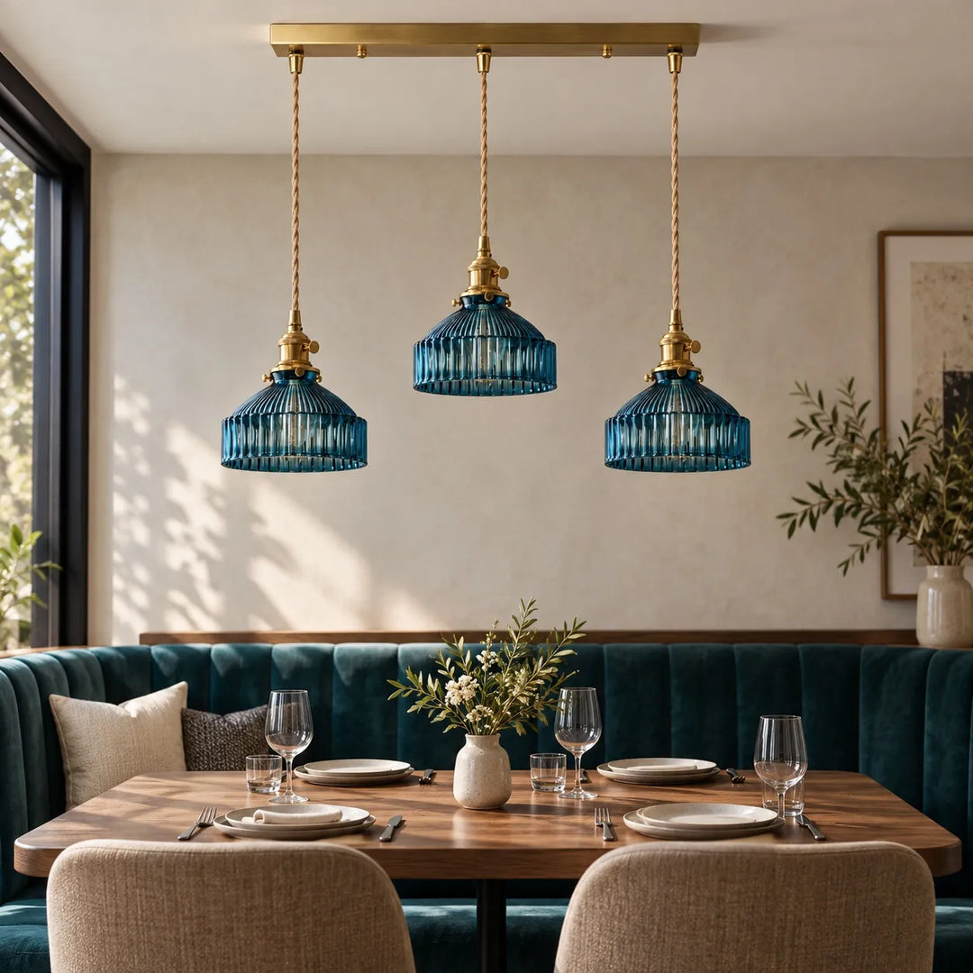 Colored Glass Pendant Light
