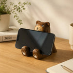 Cargar imagen en el visor de la Galería, Wooden animal phone stand scene view