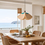 Load image into Gallery viewer, Sculptural Woven Fabric Pendant Lamp