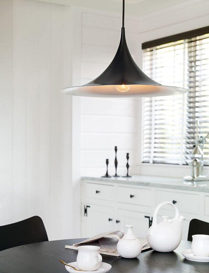 Arch-Shaped Aluminum Plug-In Pendant Light