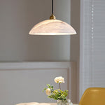 Load image into Gallery viewer, Natural Stone Plug-In Swag Pendant Light