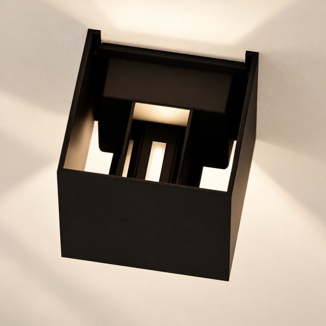 Beam Shaping Open Flap Aluminium Wall Light
