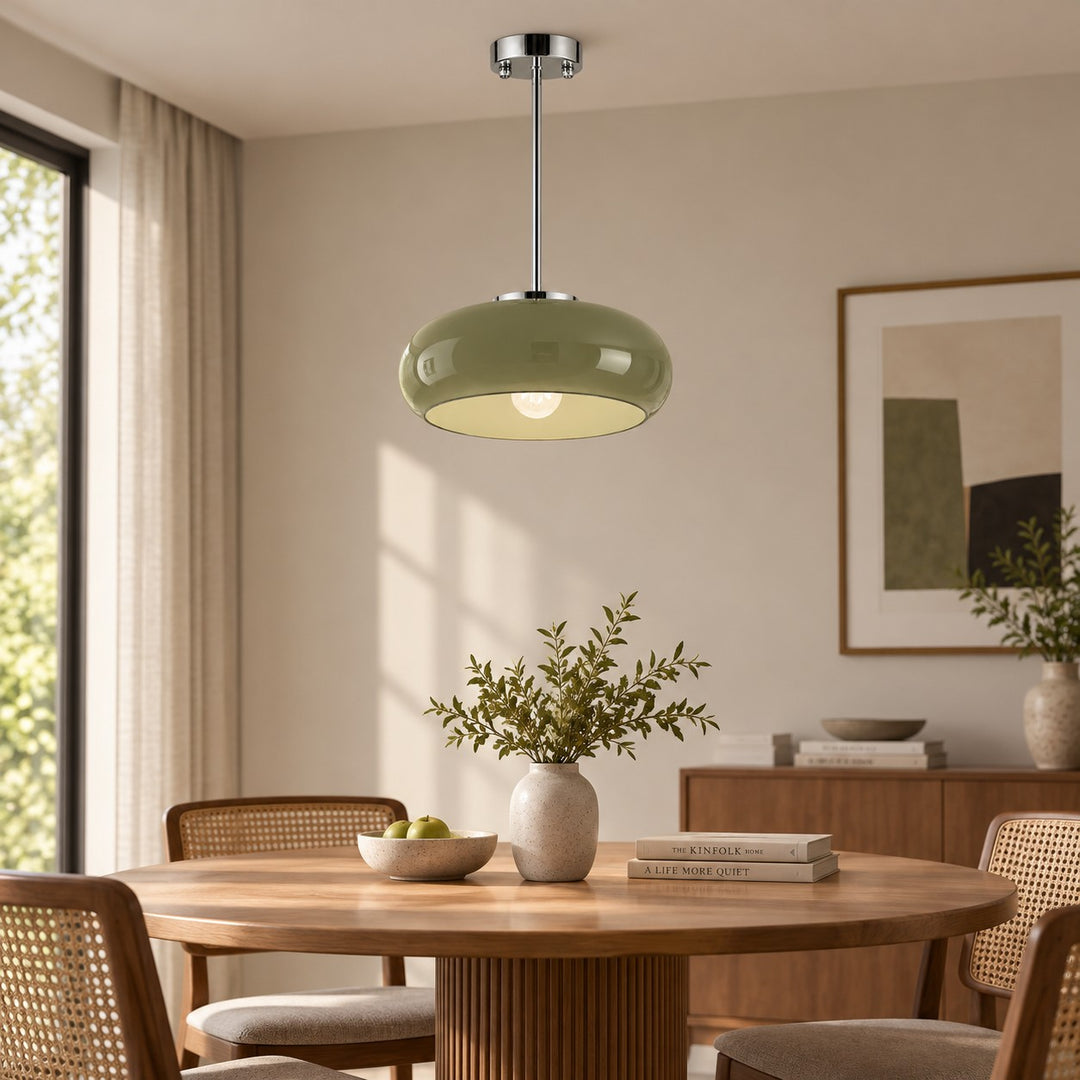 Bauvia Bauhaus Modern Round Glass Ceiling Lamp