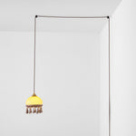 Charger l'image dans la visionneuse de galerie, Tasseled Brass Glass Swag Pendant Light