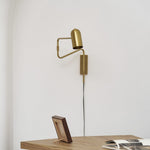 Load image into Gallery viewer, Adjustable Arm Plug In Wall Lamp