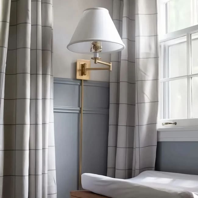 Applique murale rotative à 360° - Décoration de chambre en laiton antique