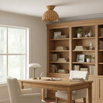 Cargar imagen en el visor de la Galería, Lámpara de Techo Rattalia - Diseño Escultural de Flor en Estilo Natural para Isla de Cocina