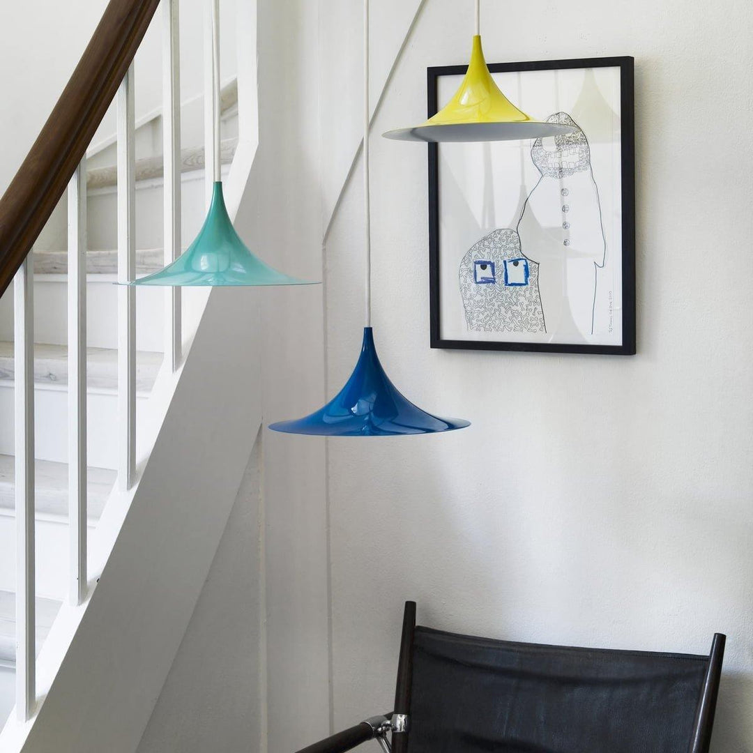 Arch-Shaped Aluminum Plug-In Pendant Light