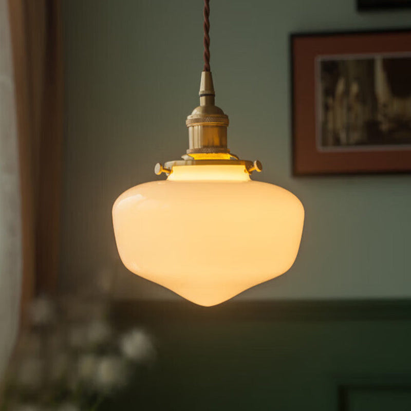 Suspension lanterne rétro en verre Radiant