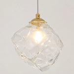 Load image into Gallery viewer, Close-up of irregular transparent glass shade