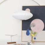 Bild in Gallery-Viewer laden, White Geometric Wire Swag Pendant Light