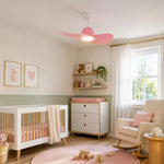 Cargar imagen en el visor de la Galería, Designer Hat Two-Blade Ceiling Fan Light scene image
