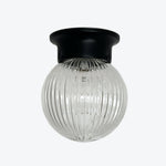 Bild in Gallery-Viewer laden, Minimalist Glass Ceiling and Black Metal Lamp
