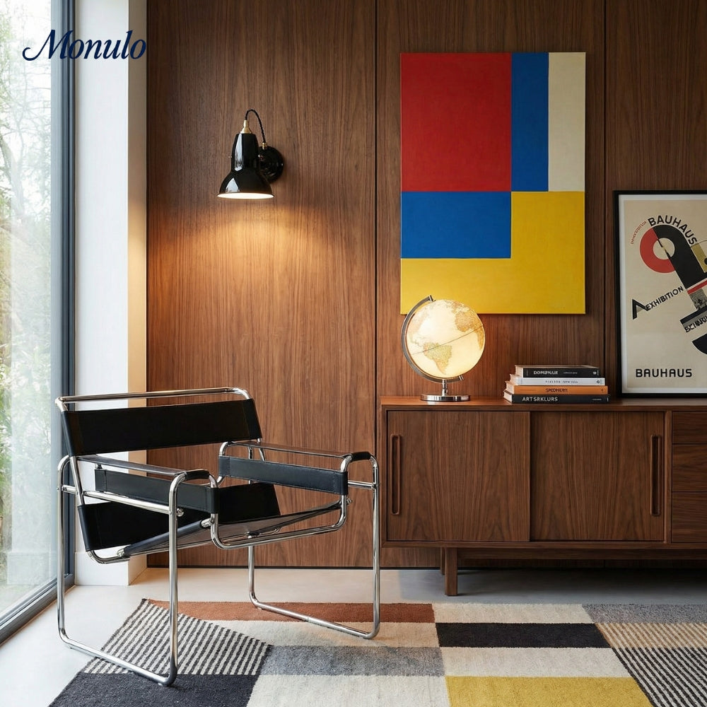 Modryx Retro Metall-Wandlampe – Verstellbarer Arm für das Lesen am Bett und Akzentbeleuchtung