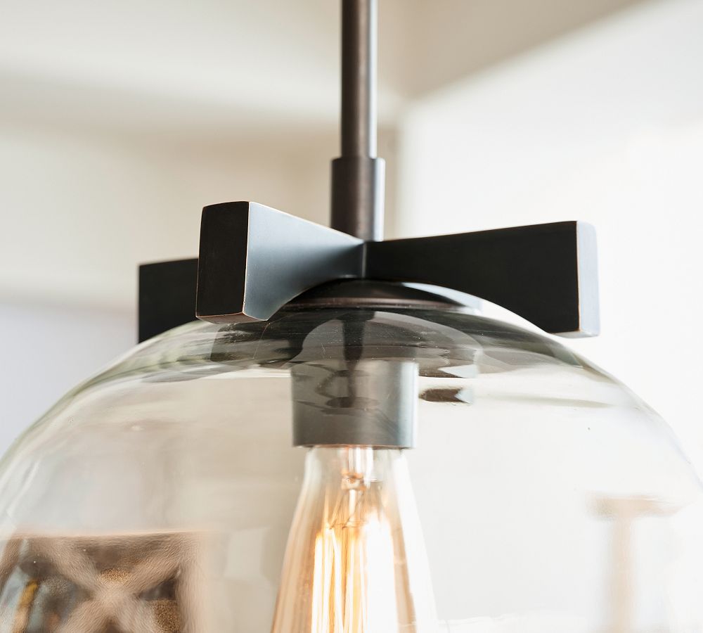 Auria Glass Dome Pendant Light – Clear Glass Elegance For Any Space