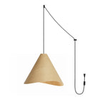 Bild in Gallery-Viewer laden, Asymmetric Wood Plug-In Swag Pendant Light