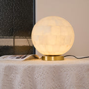 Alabaster Kugel Tischlampe