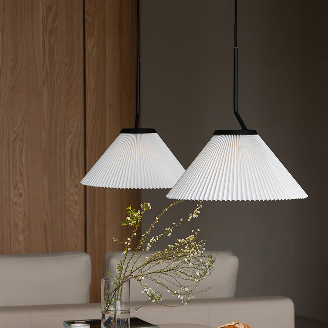 Lampe suspendue plissée Demare