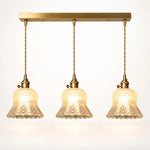 Load image into Gallery viewer, Vintage Brass Pineapple Glass Pendant Lamp