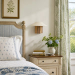 Cargar imagen en el visor de la Galería, Woven wall sconce bedroom corner scene