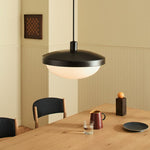 Load image into Gallery viewer, Rolvona Oval Glass Pendant Light - Modern White Glass Shade for Dining
