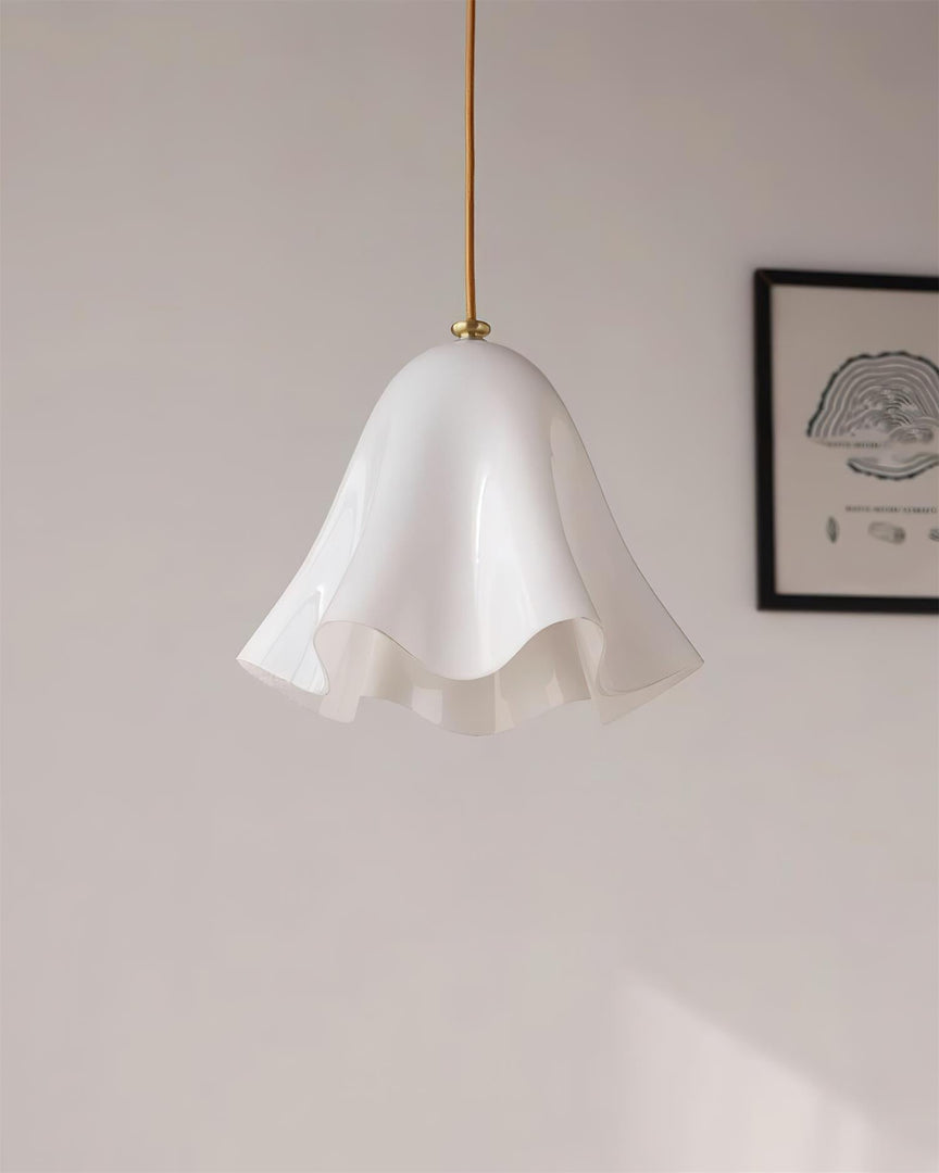 Bellina Wave-Edge Glass Pendant Lamp — Organic Contemporary Style for Dining & Living