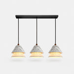 Bild in Gallery-Viewer laden, Grey Stone Pendant Light with Paper Diffuser