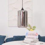 Bild in Gallery-Viewer laden, Smoky Gray Hand-Blown Glass Plug-In Pendant