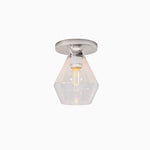 Load image into Gallery viewer, Merin Minimalist Sleek Geometric Glass Flushmount Light

