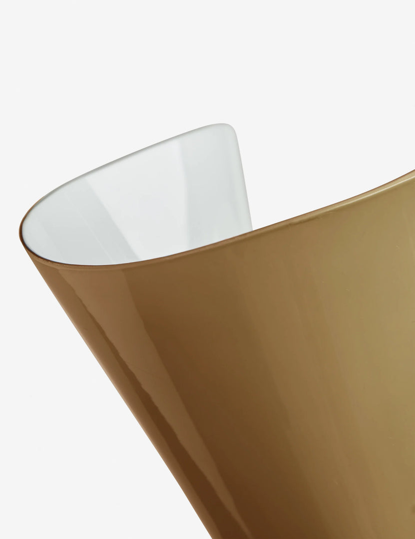 Bellina Radner Pendant Light – Sleek Glass Shade with Gentle Curves for Living Room, Bedroom and Dining Area
