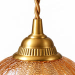 Charger l'image dans la visionneuse de galerie, Crackle Glass Brass Pendant Light