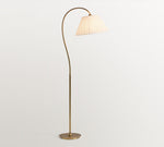 Load image into Gallery viewer, Luvora Pleated Shade Floor Lamp - Adjustable Linen Light in Farmhouse Style
