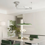 Cargar imagen en el visor de la Galería, Lámpara colgante de brazo oscilante Swinglo - Luz colgante con diseño de disco ajustable para área de comedor N65
