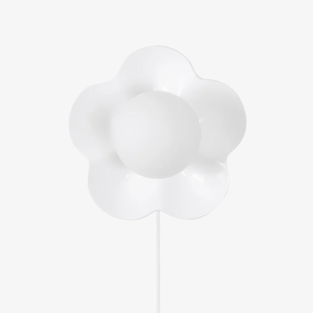 Lampe murale fleurissante Resinova - Résine moderne et verre pour salons et chambres